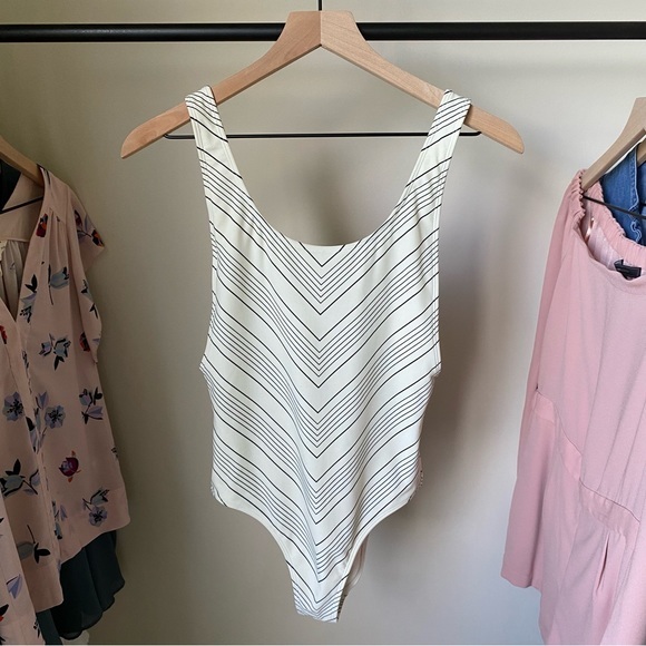 Athleta Striped One Piece - Picture 2 of 8